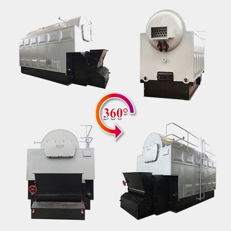 DZL 3 Ton Fully Automatic Feeding Chain Grate Coal Biomass Wood Fired Steam Boiler